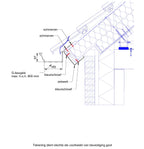 Type 8 - beugelgoot - Wit RAL9010 - per cm