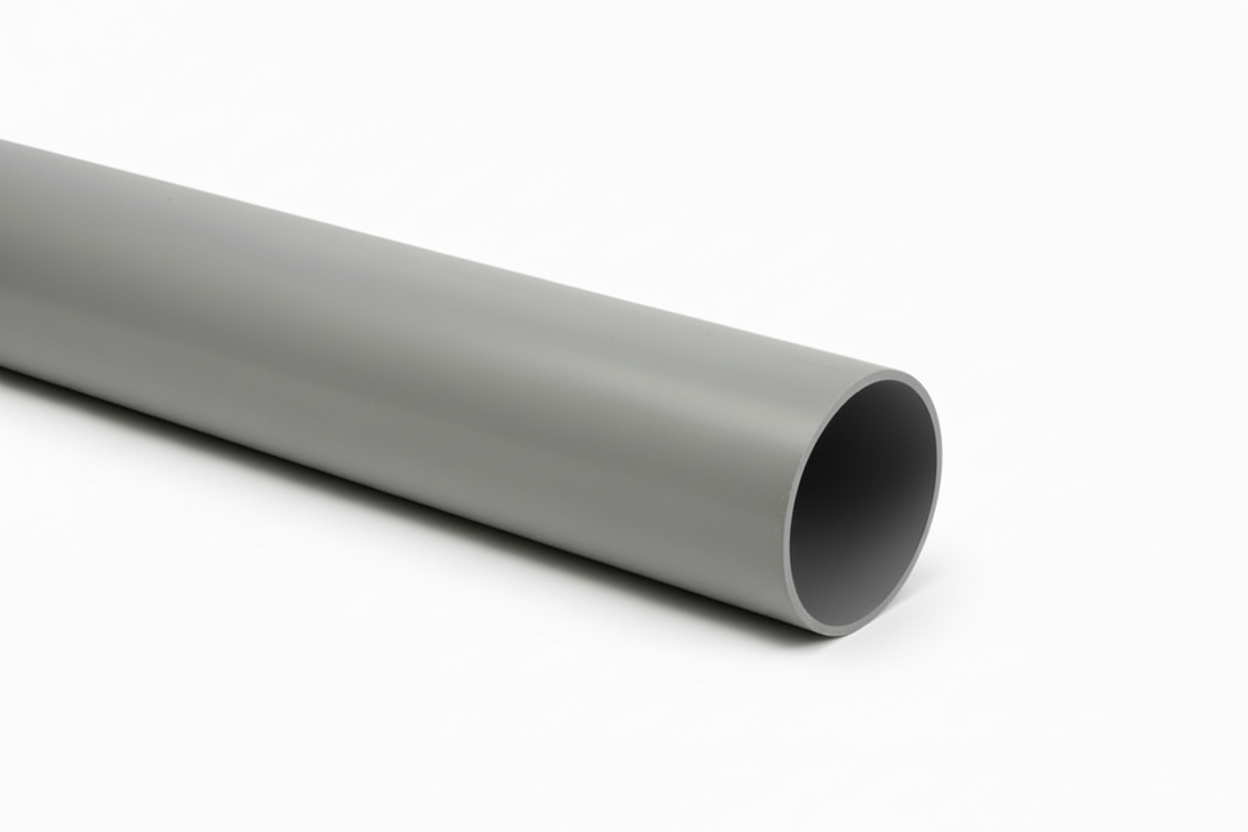 PVC hemelwaterafvoer buis 4 meter lang | inclusief bevestigingsbeugels