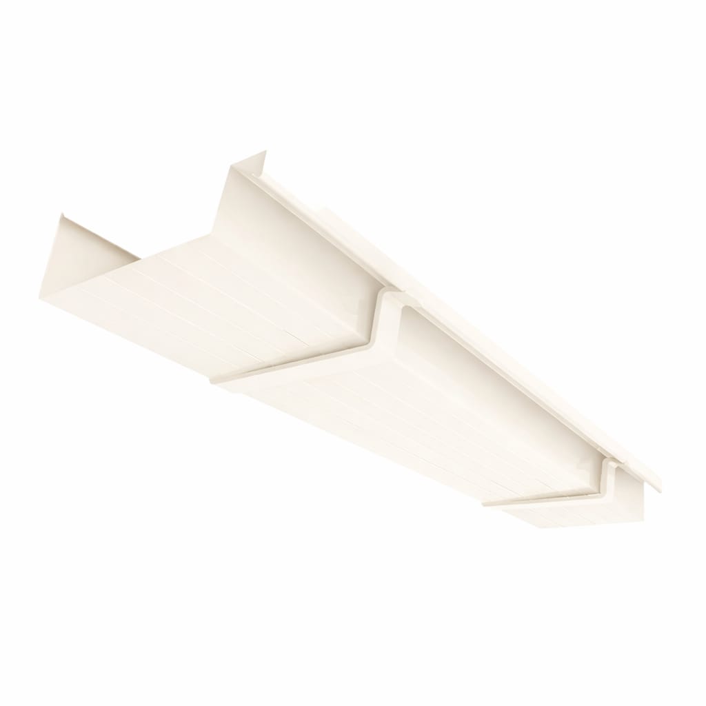 Type 21 - beugelgoot - Crème RAL9001 - per cm