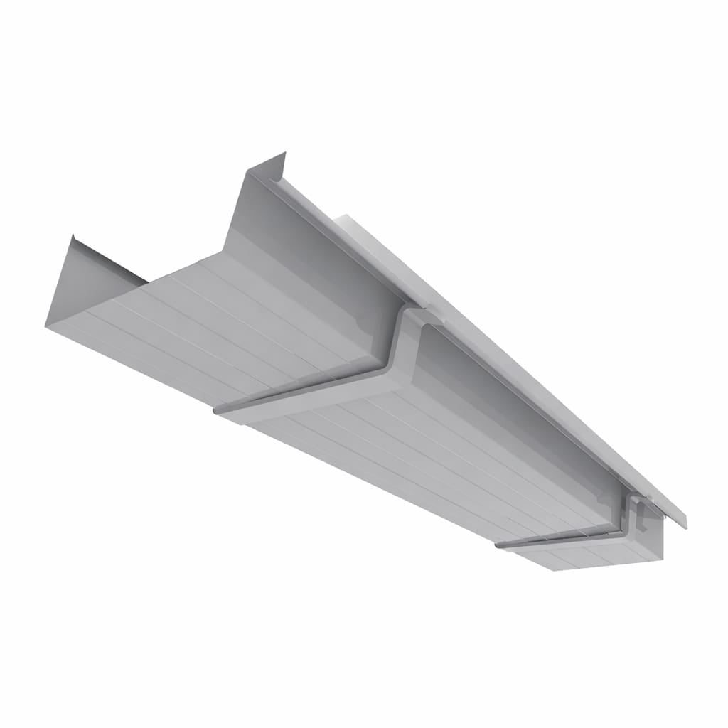Type 21 - beugelgoot - Grijs RAL7036 - per cm