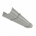 Type 8 - beugelgoot - Grijs RAL7036 - per cm
