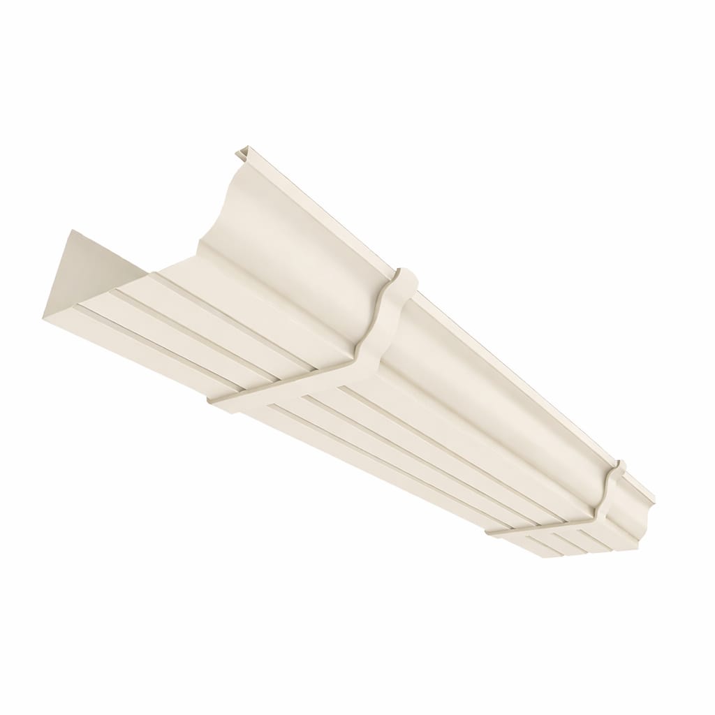 Type 8 - beugelgoot - Crème RAL9001 - per cm