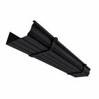 Type 8 - beugelgoot - Zwart RAL9005 - per cm